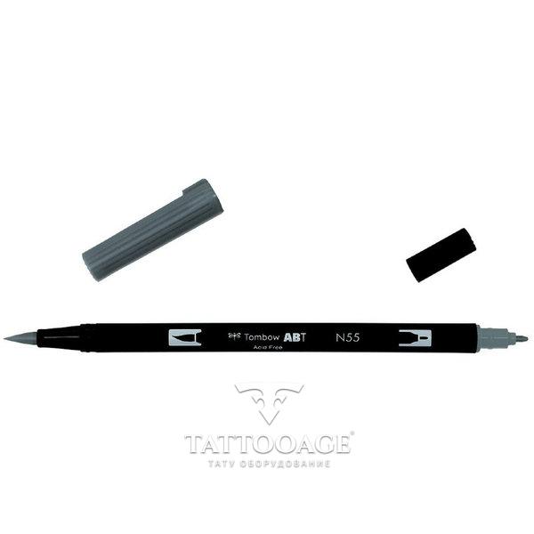Маркер-кисть brush pen N55 холодный серый 7